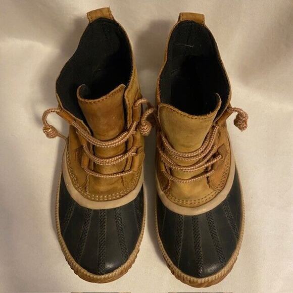 Sorel Womens 7.5 Out N About Plus Waterproof Rain Duck Boots Brown - Picture 4 of 9